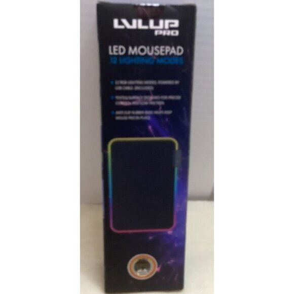 Lvlup Pro LED Mousepad 12.6"x8.7" 12 Lighting Modes RGB - Picture 3 of 5